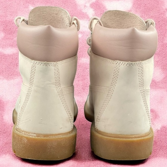 Timberland Classic 6-inch Waterproof Boot Light Pink Nubuck Women Size 8.5 - Picture 4 of 10